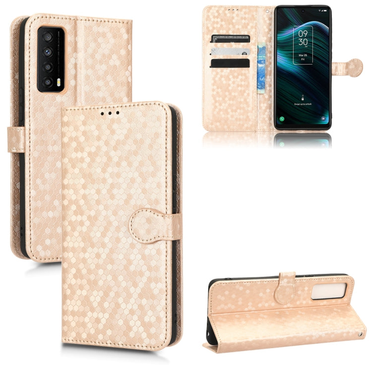 For TCL Stylus 5G Honeycomb Dot Texture Leather Phone Case