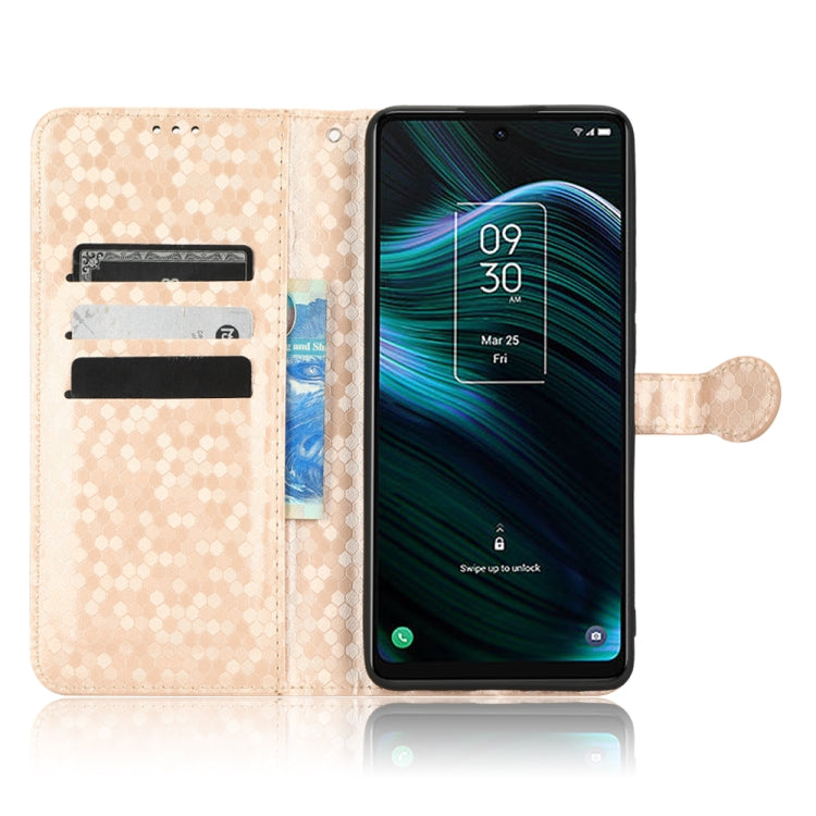 For TCL Stylus 5G Honeycomb Dot Texture Leather Phone Case