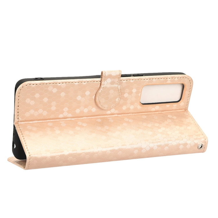 For TCL Stylus 5G Honeycomb Dot Texture Leather Phone Case