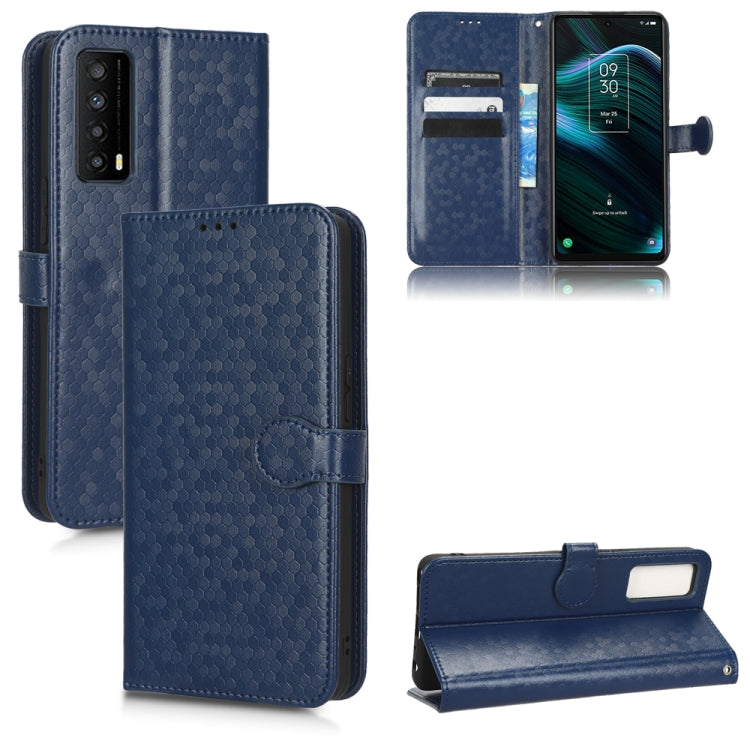 For TCL Stylus 5G Honeycomb Dot Texture Leather Phone Case
