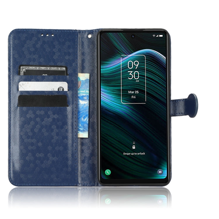 For TCL Stylus 5G Honeycomb Dot Texture Leather Phone Case