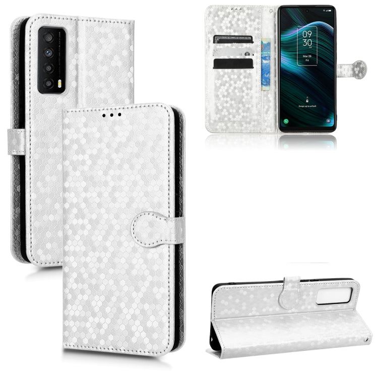 For TCL Stylus 5G Honeycomb Dot Texture Leather Phone Case