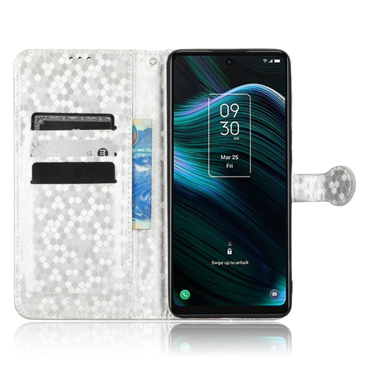 For TCL Stylus 5G Honeycomb Dot Texture Leather Phone Case
