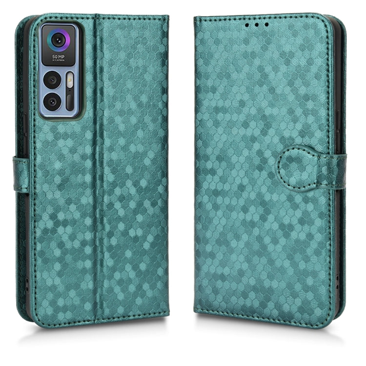 For TCL 30 5G Honeycomb Dot Texture Leather Phone Case
