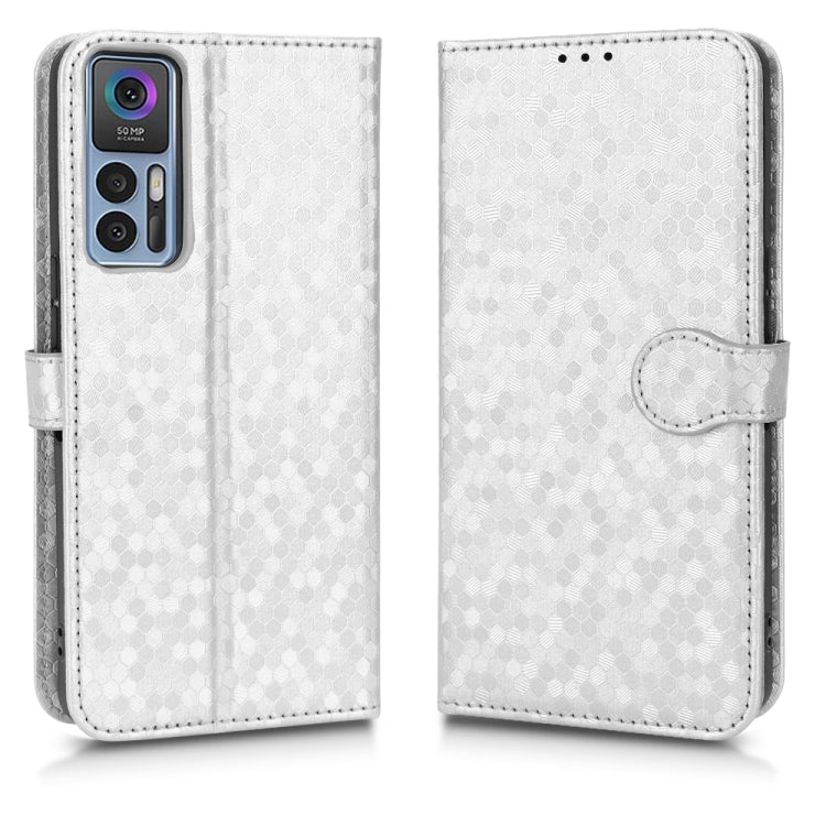 For TCL 30 5G Honeycomb Dot Texture Leather Phone Case