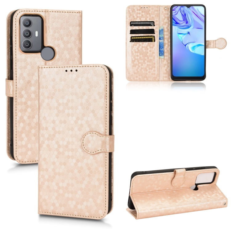 For TCL 30 SE Honeycomb Dot Texture Leather Phone Case