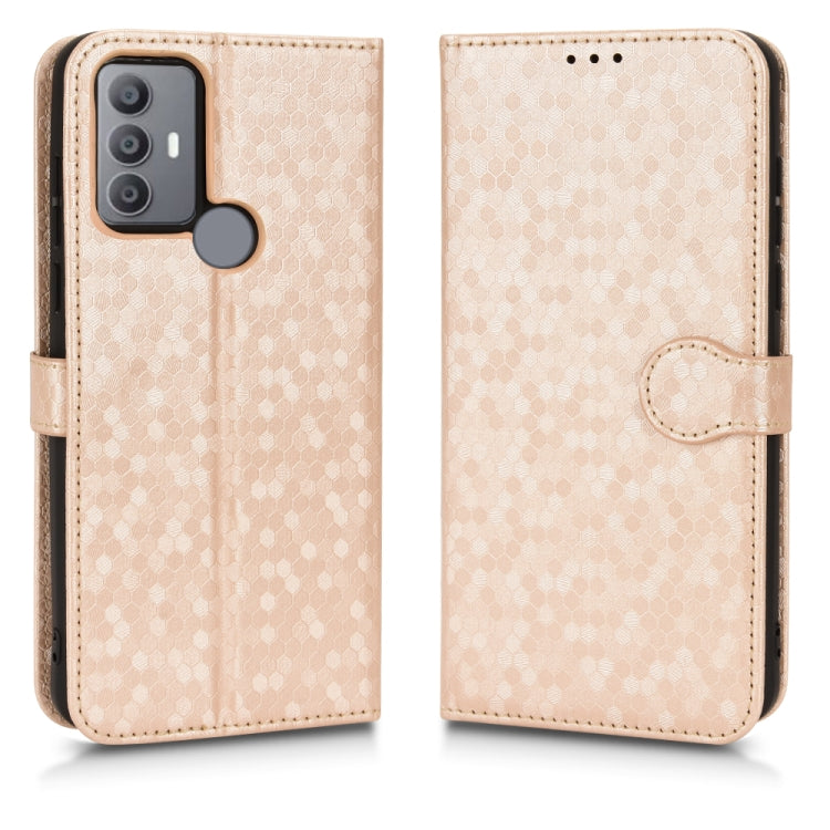For TCL 30 SE Honeycomb Dot Texture Leather Phone Case