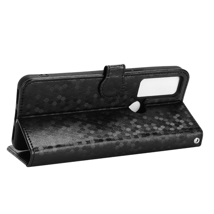 For TCL 30V 5G Honeycomb Dot Texture Leather Phone Case