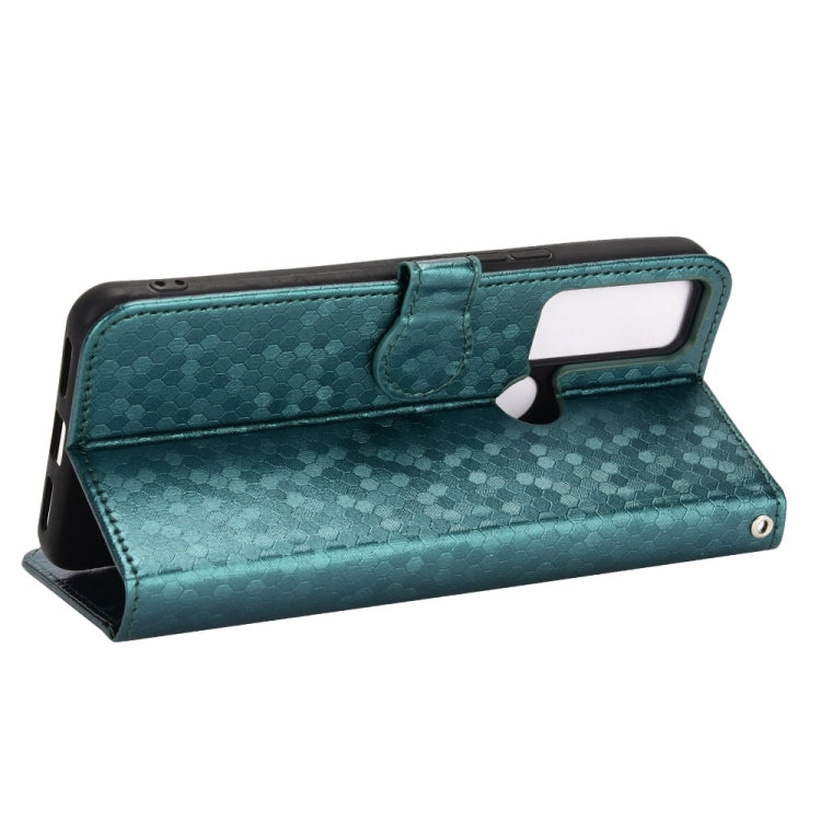 For TCL 30V 5G Honeycomb Dot Texture Leather Phone Case