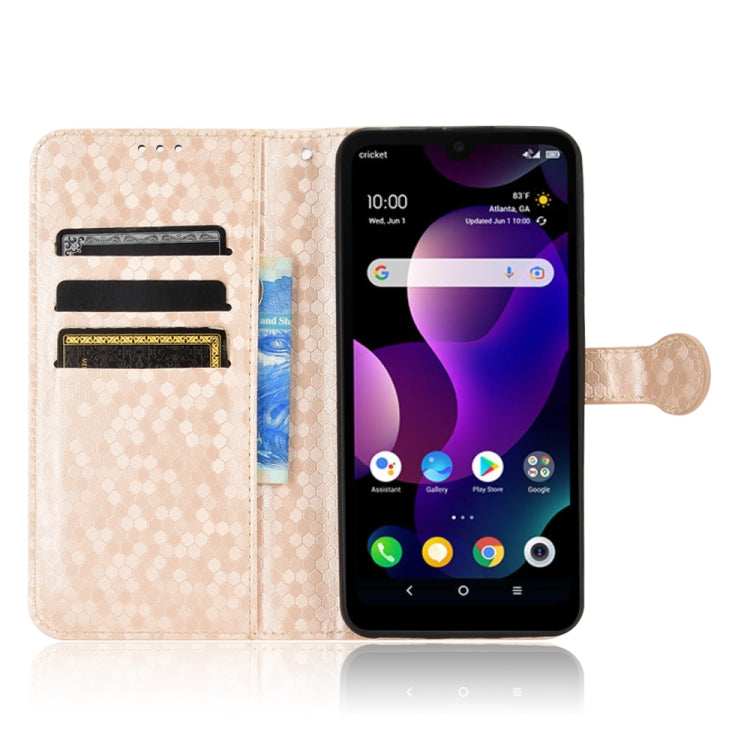 For TCL 30z T602DL Honeycomb Dot Texture Leather Phone Case