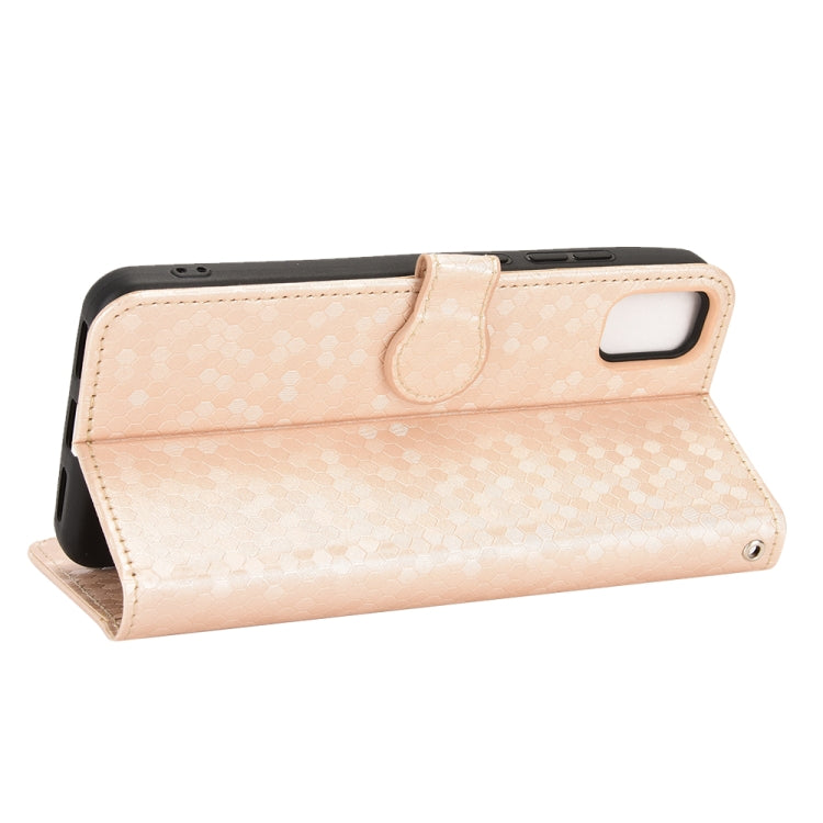 For TCL 30z T602DL Honeycomb Dot Texture Leather Phone Case