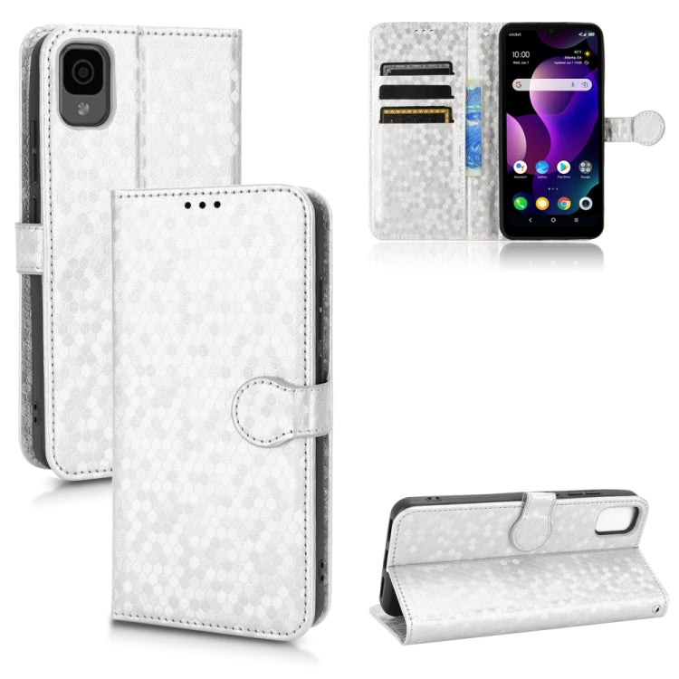 For TCL 30z T602DL Honeycomb Dot Texture Leather Phone Case