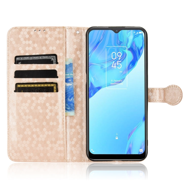 For TCL 20B Honeycomb Dot Texture Leather Phone Case