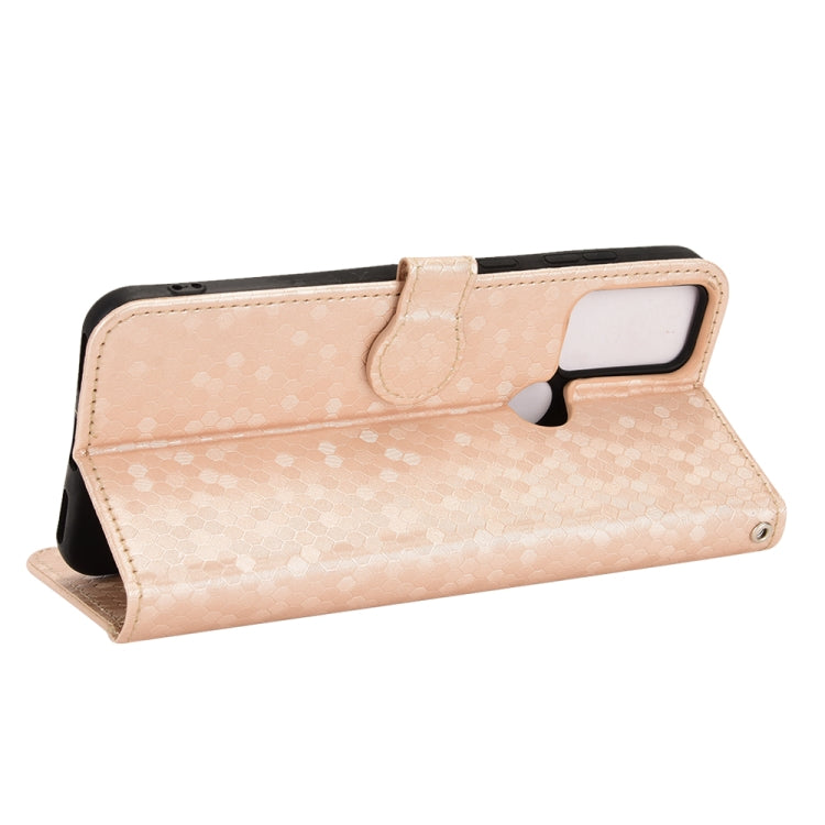 For TCL 20B Honeycomb Dot Texture Leather Phone Case