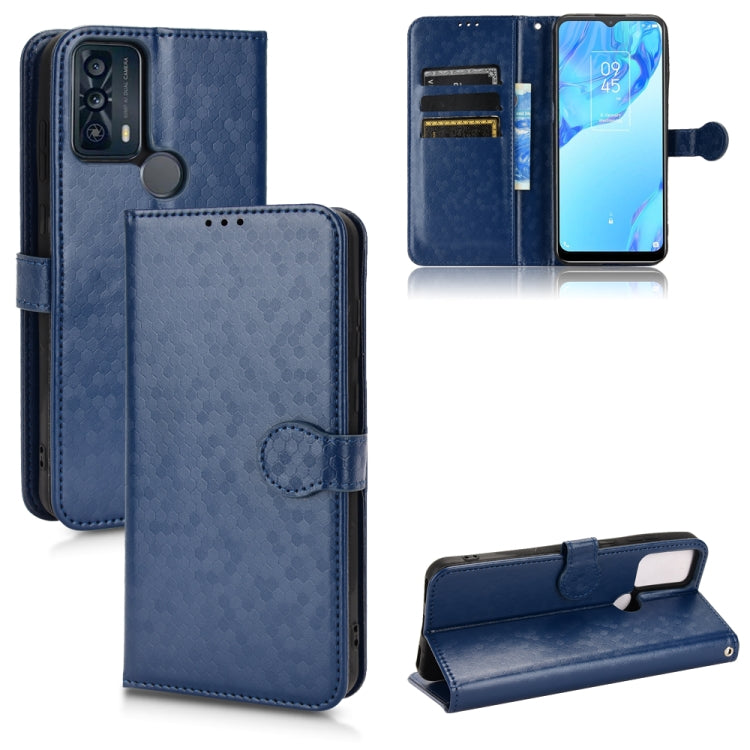 For TCL 20B Honeycomb Dot Texture Leather Phone Case