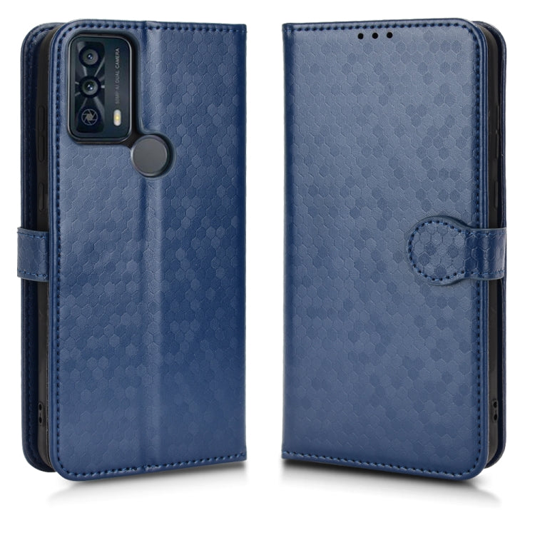 For TCL 20B Honeycomb Dot Texture Leather Phone Case