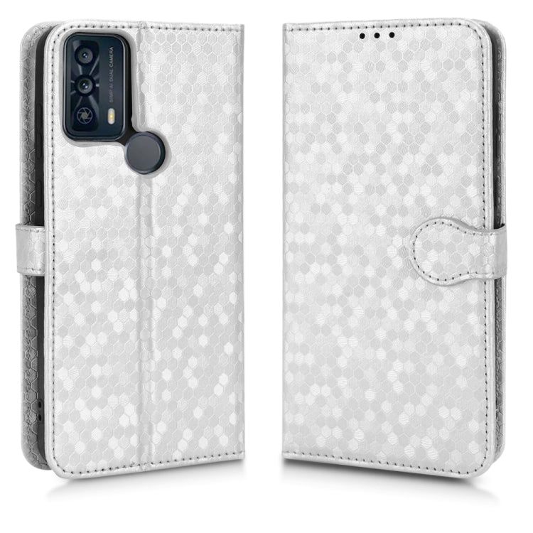 For TCL 20B Honeycomb Dot Texture Leather Phone Case