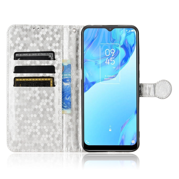 For TCL 20B Honeycomb Dot Texture Leather Phone Case
