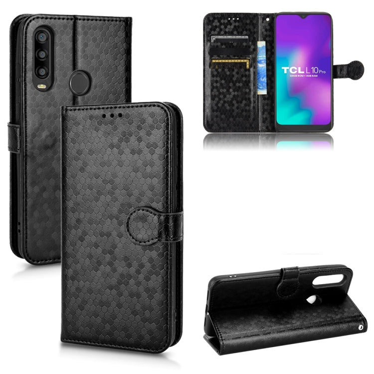 For TCL L10 Pro Honeycomb Dot Texture Leather Phone Case