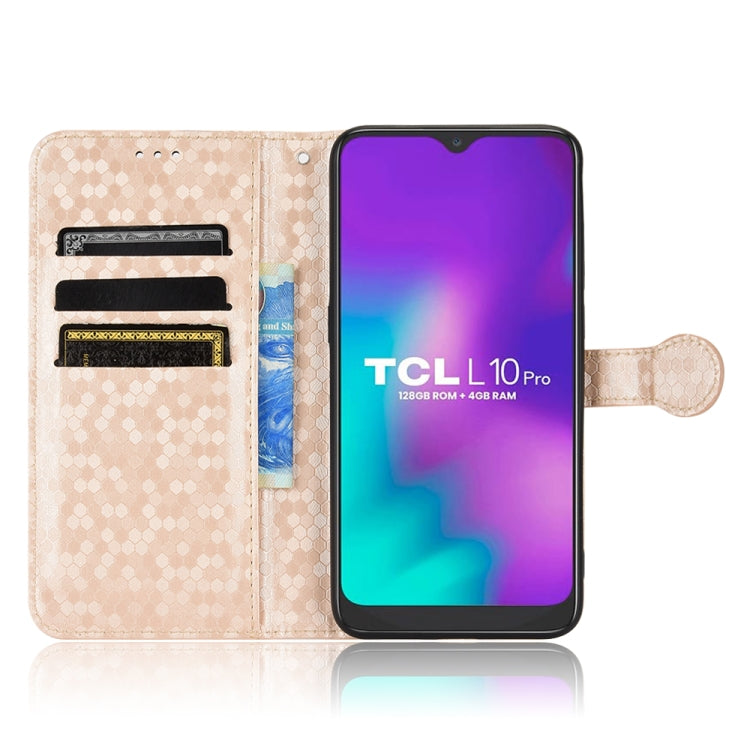 For TCL L10 Pro Honeycomb Dot Texture Leather Phone Case