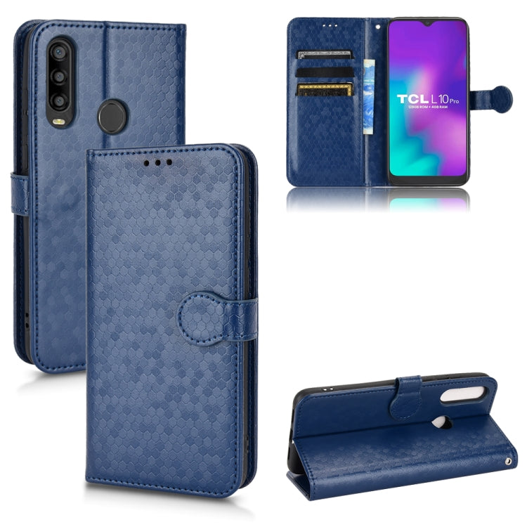 For TCL L10 Pro Honeycomb Dot Texture Leather Phone Case