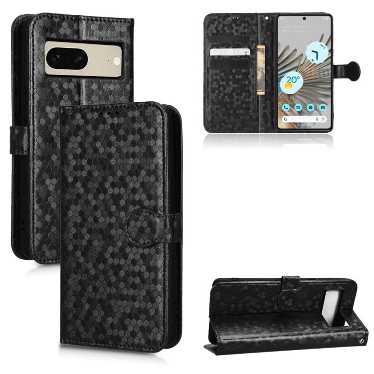 For Google Pixel 7 Honeycomb Dot Texture Leather Phone Case