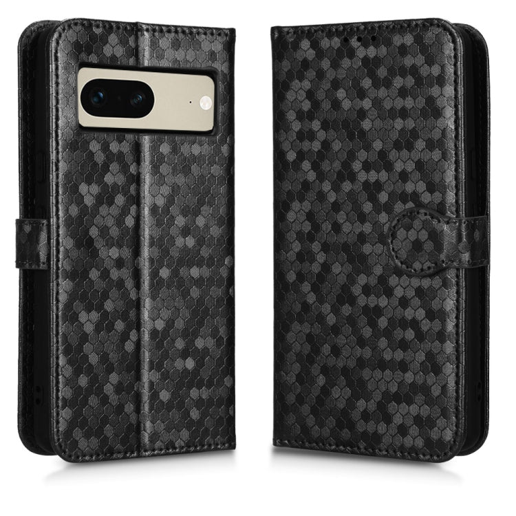 For Google Pixel 7 Honeycomb Dot Texture Leather Phone Case