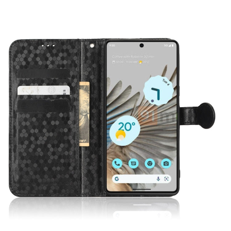 For Google Pixel 7 Honeycomb Dot Texture Leather Phone Case