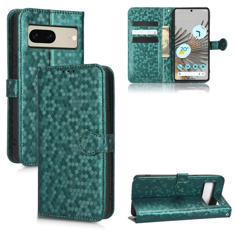 For Google Pixel 7 Honeycomb Dot Texture Leather Phone Case