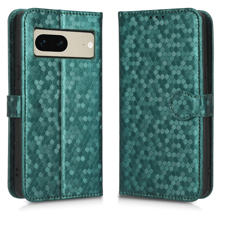 For Google Pixel 7 Honeycomb Dot Texture Leather Phone Case