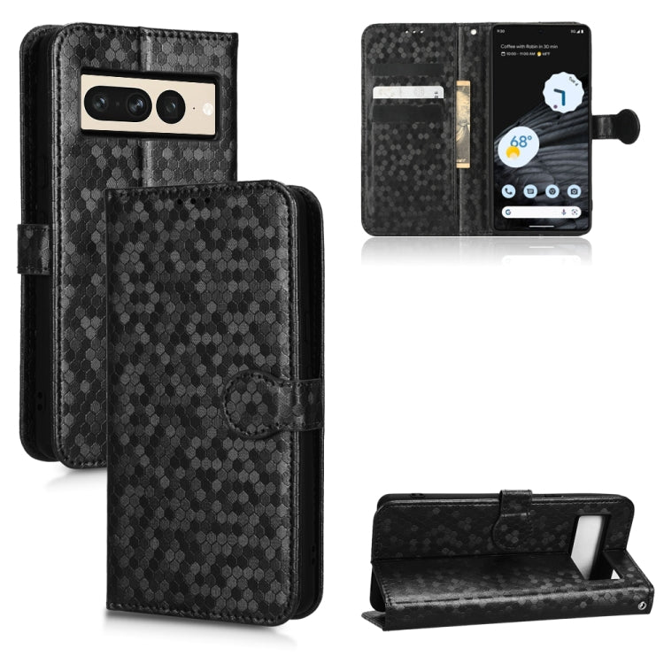 For Google Pixel 7 Pro Honeycomb Dot Texture Leather Phone Case