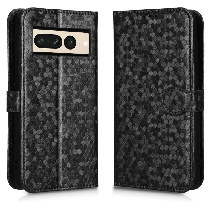 For Google Pixel 7 Pro Honeycomb Dot Texture Leather Phone Case