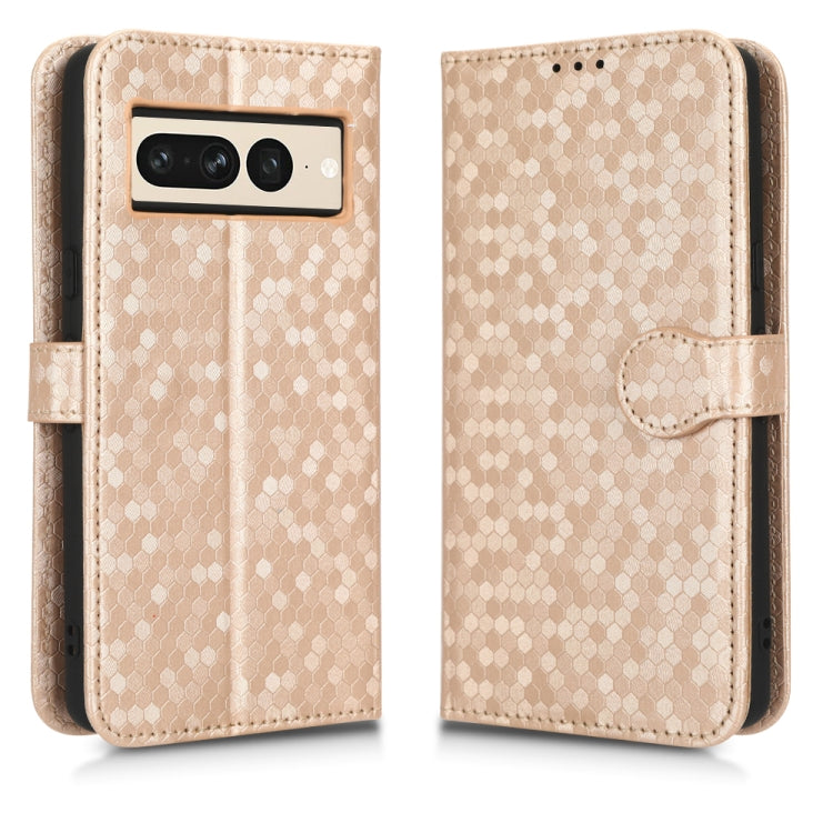 For Google Pixel 7 Pro Honeycomb Dot Texture Leather Phone Case