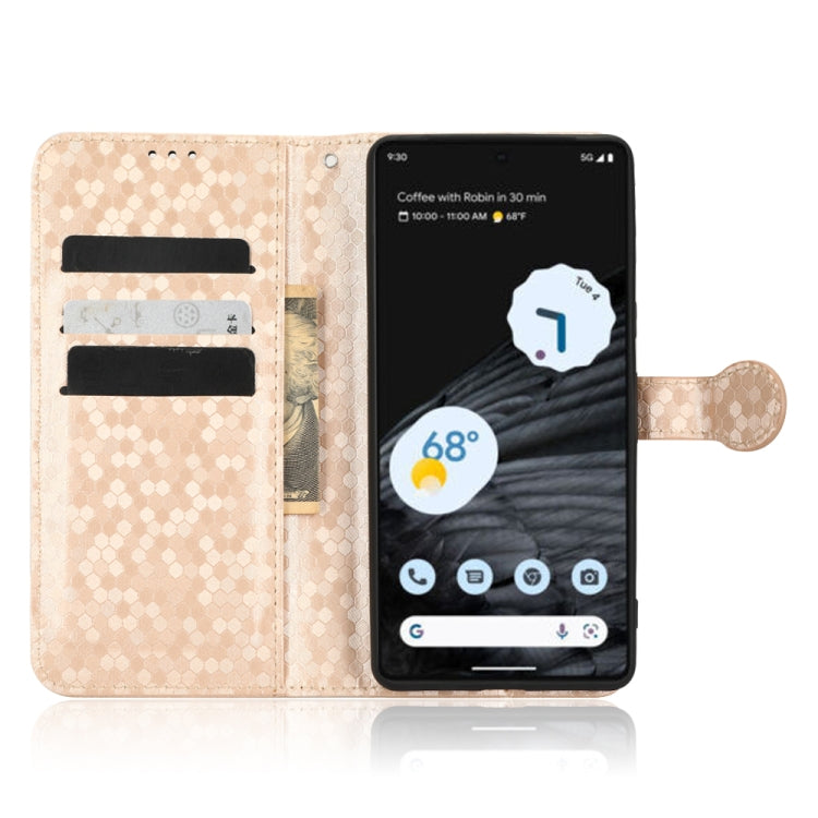For Google Pixel 7 Pro Honeycomb Dot Texture Leather Phone Case