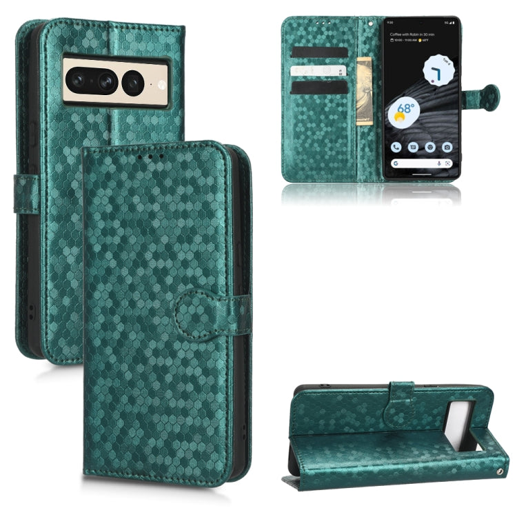 For Google Pixel 7 Pro Honeycomb Dot Texture Leather Phone Case