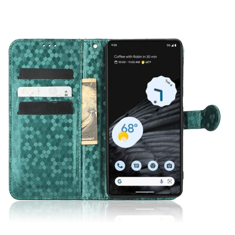 For Google Pixel 7 Pro Honeycomb Dot Texture Leather Phone Case