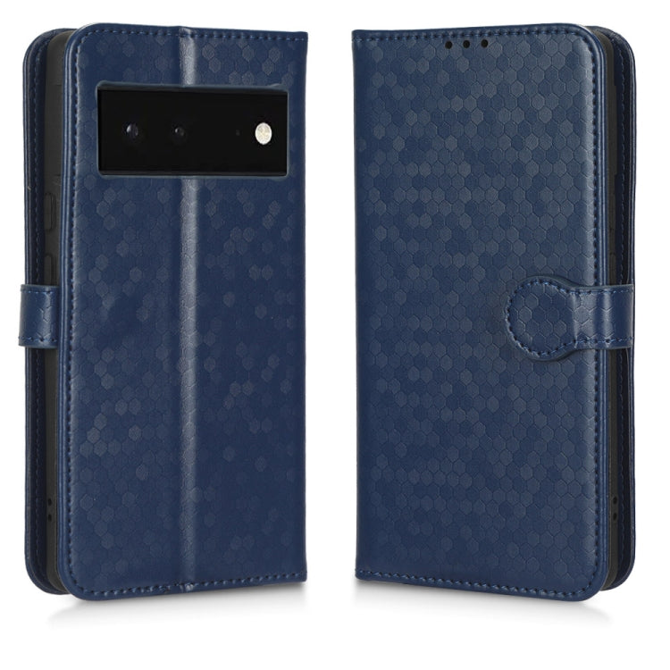 For Google Pixel 6 Honeycomb Dot Texture Leather Phone Case