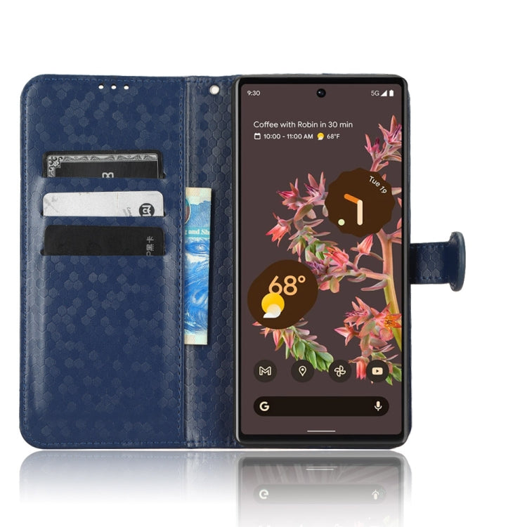 For Google Pixel 6 Honeycomb Dot Texture Leather Phone Case