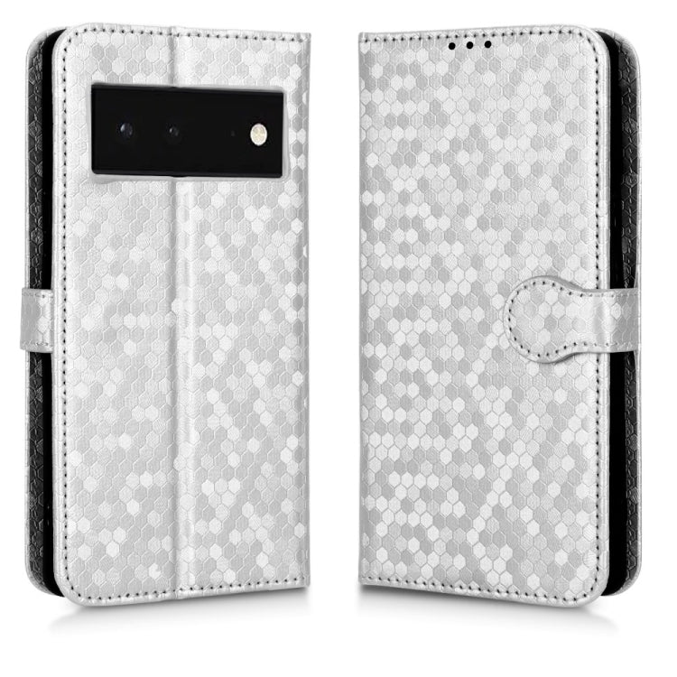 For Google Pixel 6 Honeycomb Dot Texture Leather Phone Case