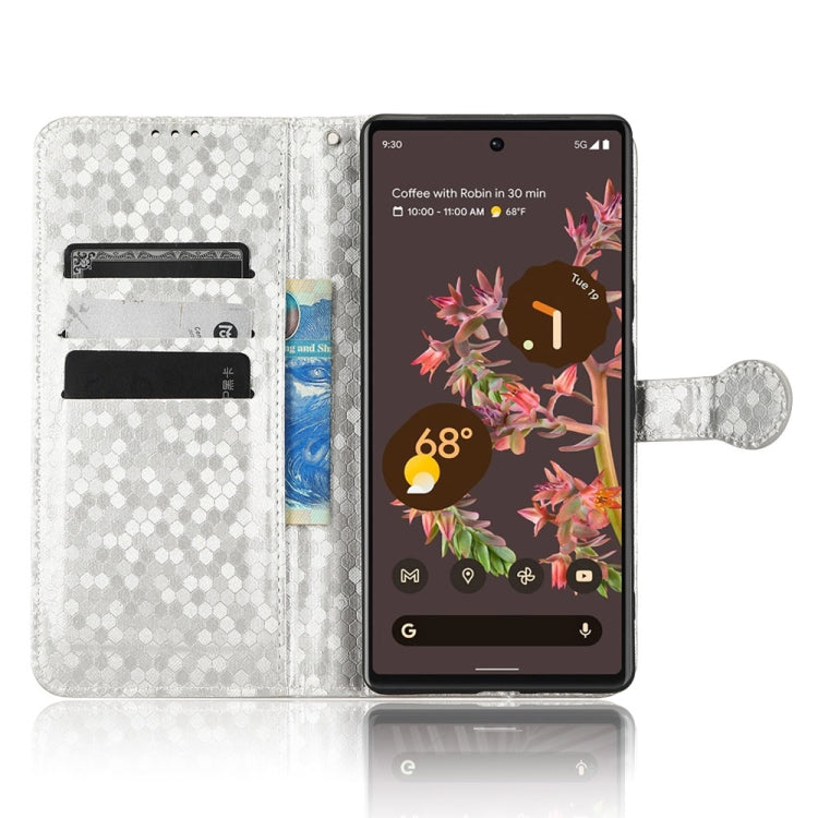 For Google Pixel 6 Honeycomb Dot Texture Leather Phone Case