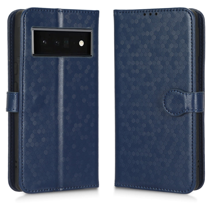 For Google Pixel 6 Pro Honeycomb Dot Texture Leather Phone Case
