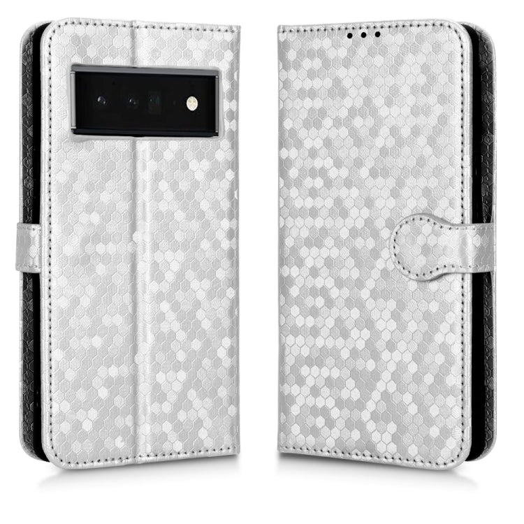 For Google Pixel 6 Pro Honeycomb Dot Texture Leather Phone Case