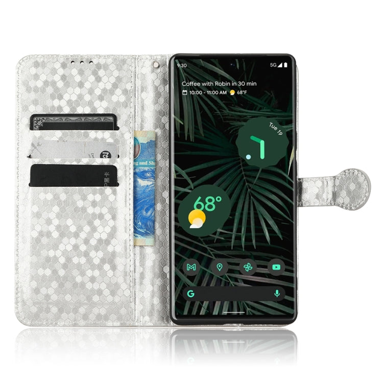 For Google Pixel 6 Pro Honeycomb Dot Texture Leather Phone Case
