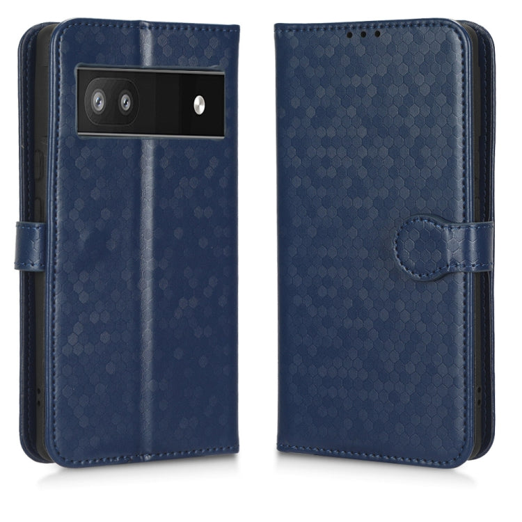 For Google Pixel 6a Honeycomb Dot Texture Leather Phone Case