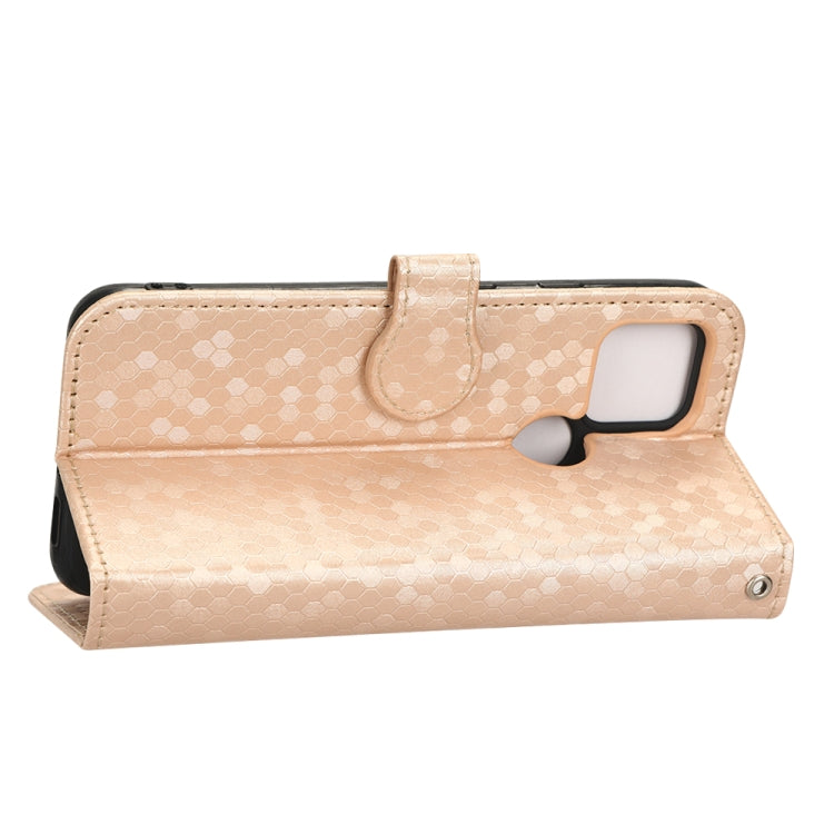 For Google Pixel 5 Honeycomb Dot Texture Leather Phone Case