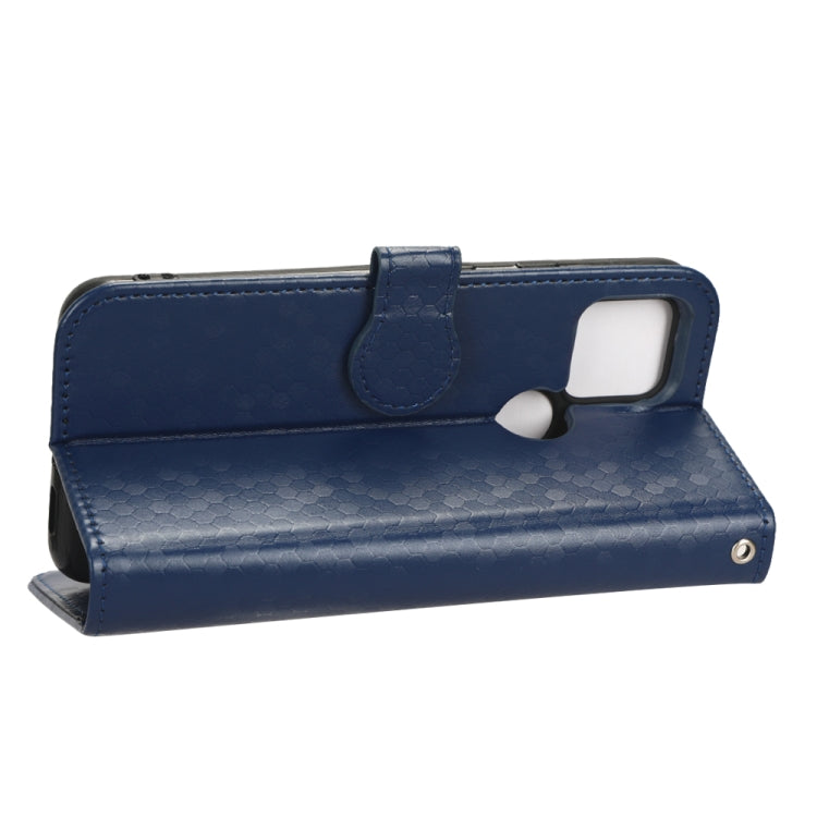 For Google Pixel 5 Honeycomb Dot Texture Leather Phone Case