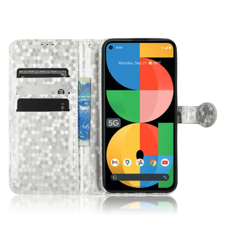 For Google Pixel 5a 5G Honeycomb Dot Texture Leather Phone Case