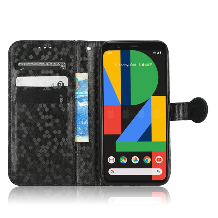 For Google Pixel 4 Honeycomb Dot Texture Leather Phone Case