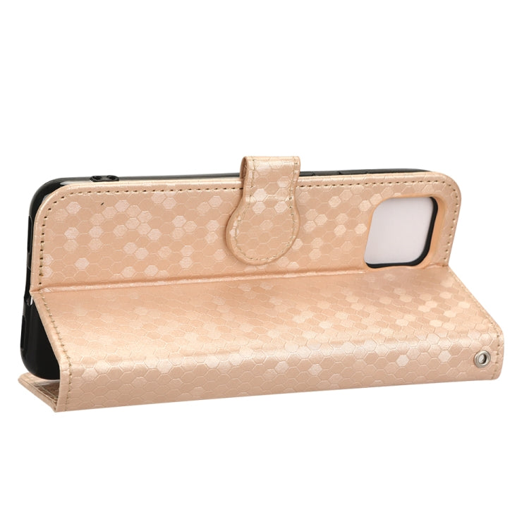 For Google Pixel 4 Honeycomb Dot Texture Leather Phone Case