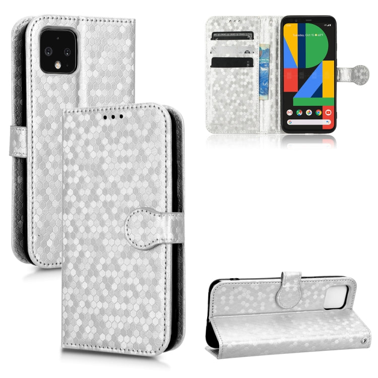 For Google Pixel 4 Honeycomb Dot Texture Leather Phone Case